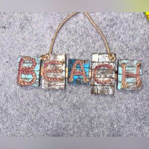 “Beach” decor for wall